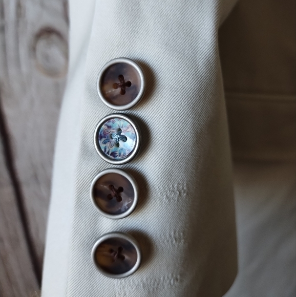 Robert Graham Men's Plaid Check Lined 2 Button Single Vent Khaki Blazer (42L) - Picture 4 of 10